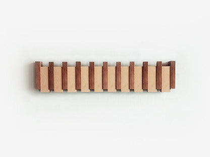 Havenrail Wooden Wall Coat Rack Fold Away Hooks Product Image 05