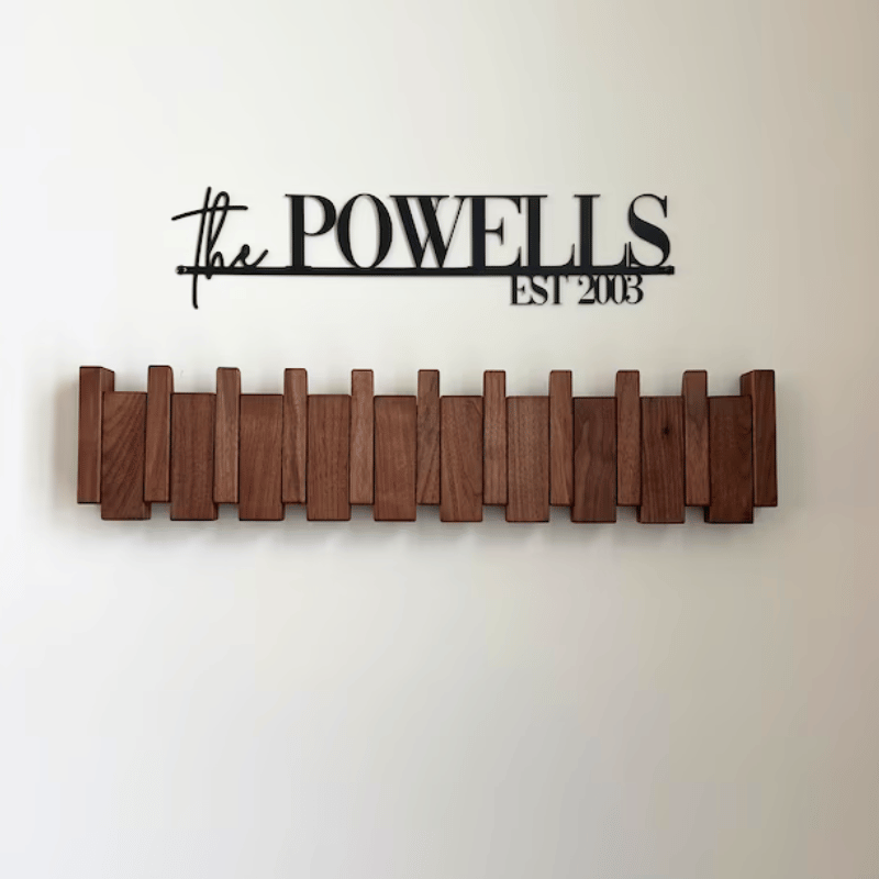 Havenrail Wooden Wall Coat Rack Fold Away Hooks Product Image 07
