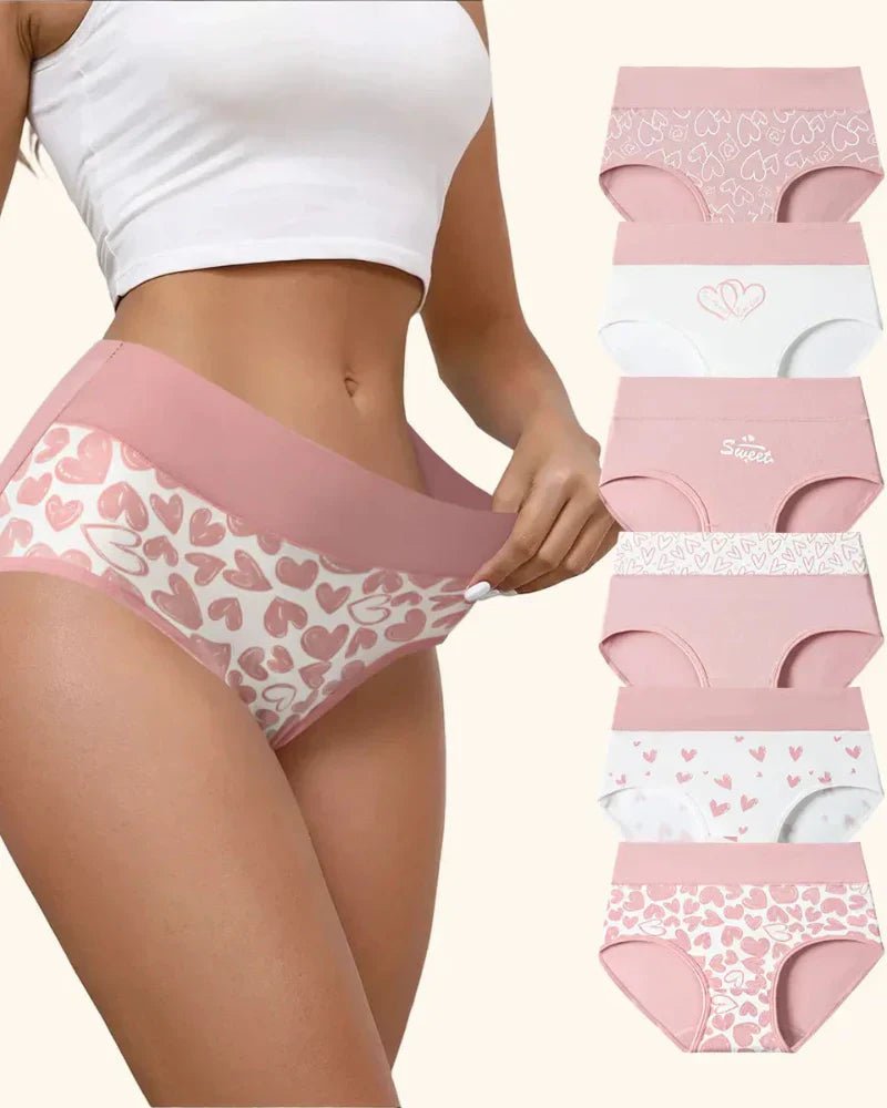 High Rise Cotton Briefs Six Pack Product Image 01
