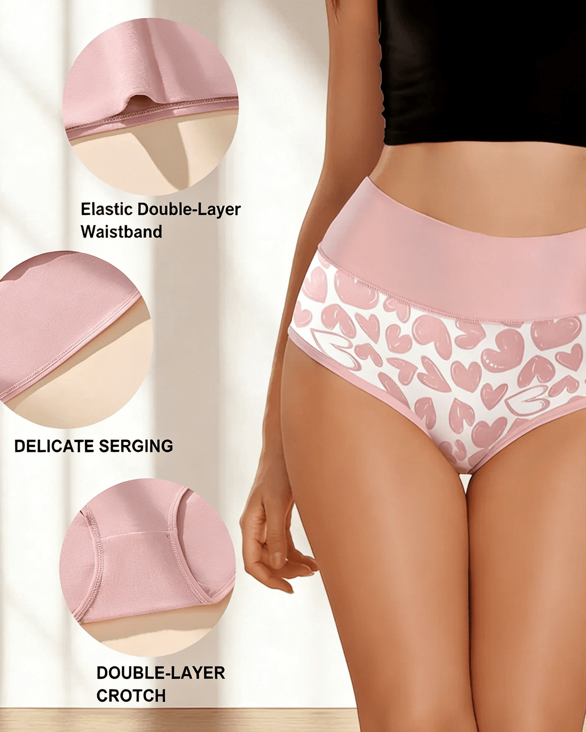 High Rise Cotton Briefs Six Pack Product Image 02
