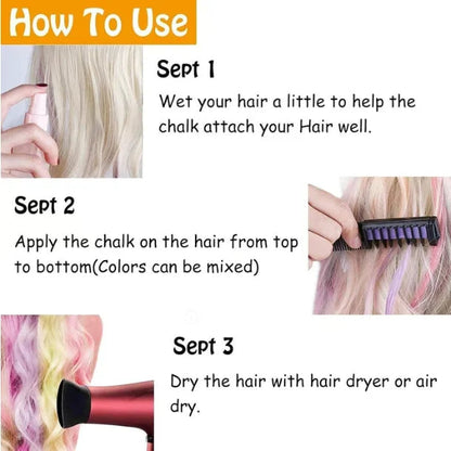 Huepop Washable Hair Chalk Comb Kit Product Image 05