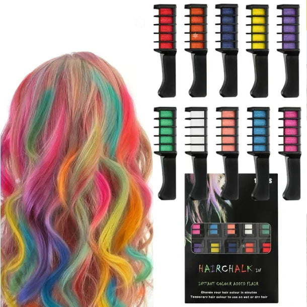 Huepop Washable Hair Chalk Comb Kit Product Image 06