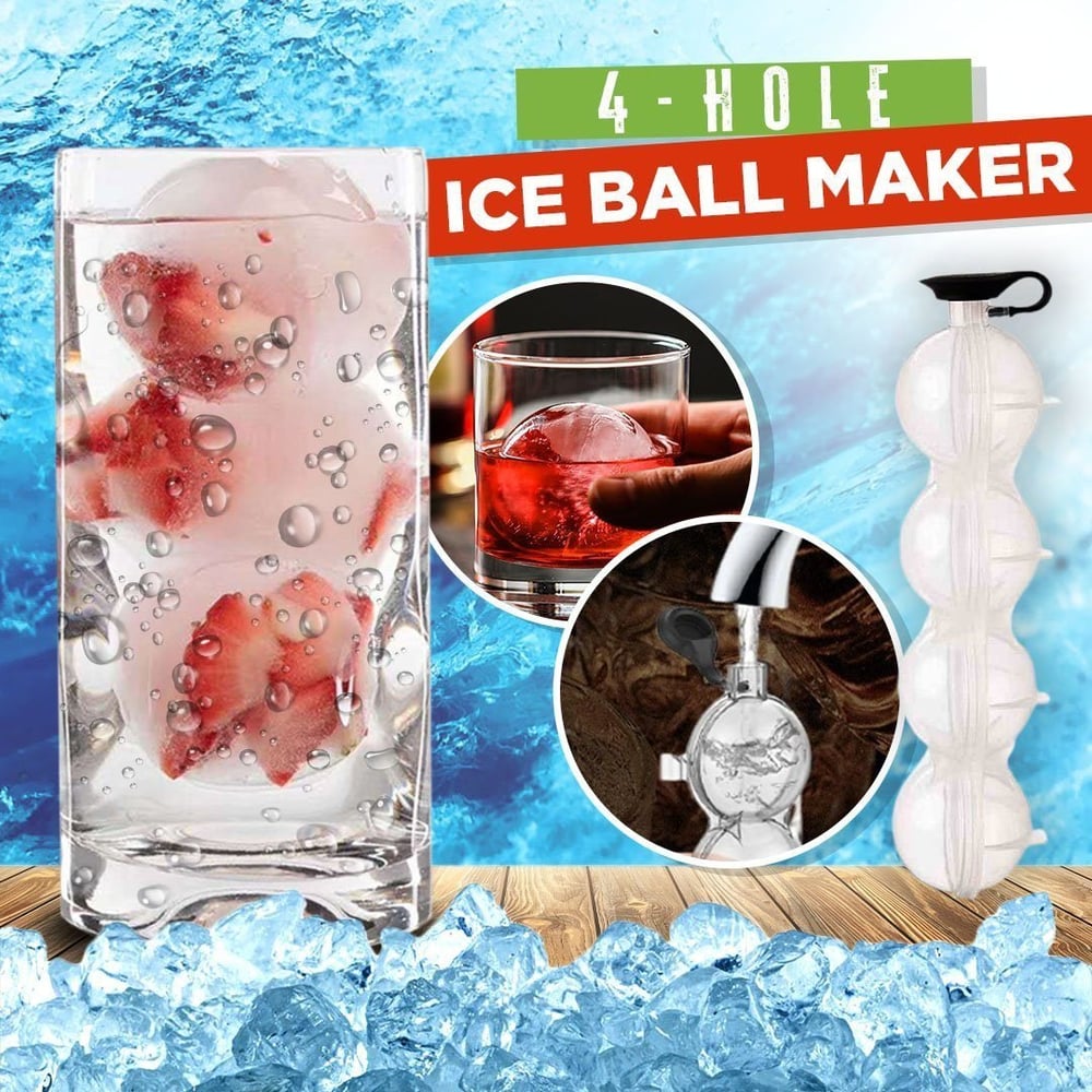 Ice Ball Freezer Mold 4 Cavity Drink Chiller Tray Product Image 02