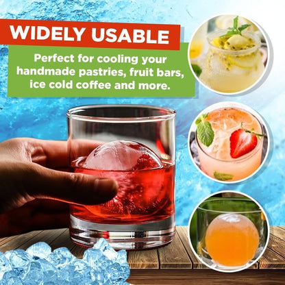 Ice Ball Freezer Mold 4 Cavity Drink Chiller Tray Product Image 03