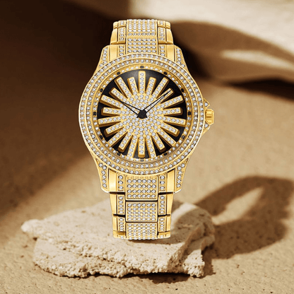 Imperial Crystal Mens Quartz Watch Spinning Center Dial Product Image 01