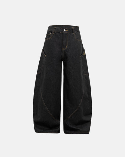 Isla Loose Fit Cotton Blend Jeans Product Image 01