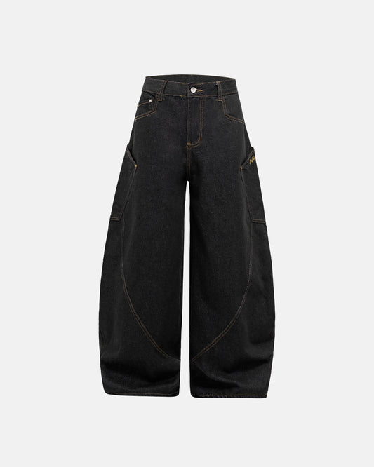 Isla Loose Fit Cotton Blend Jeans Product Image 01