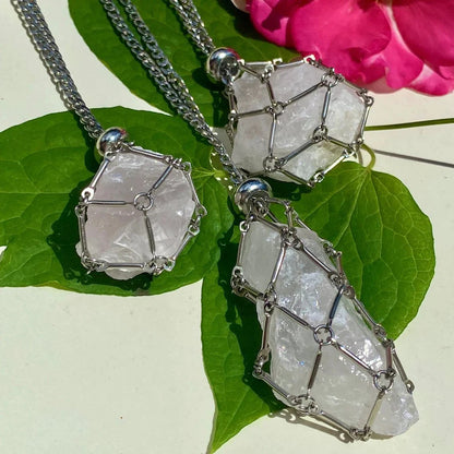 Jovie Adjustable Stone Cage Necklace Product Image 05