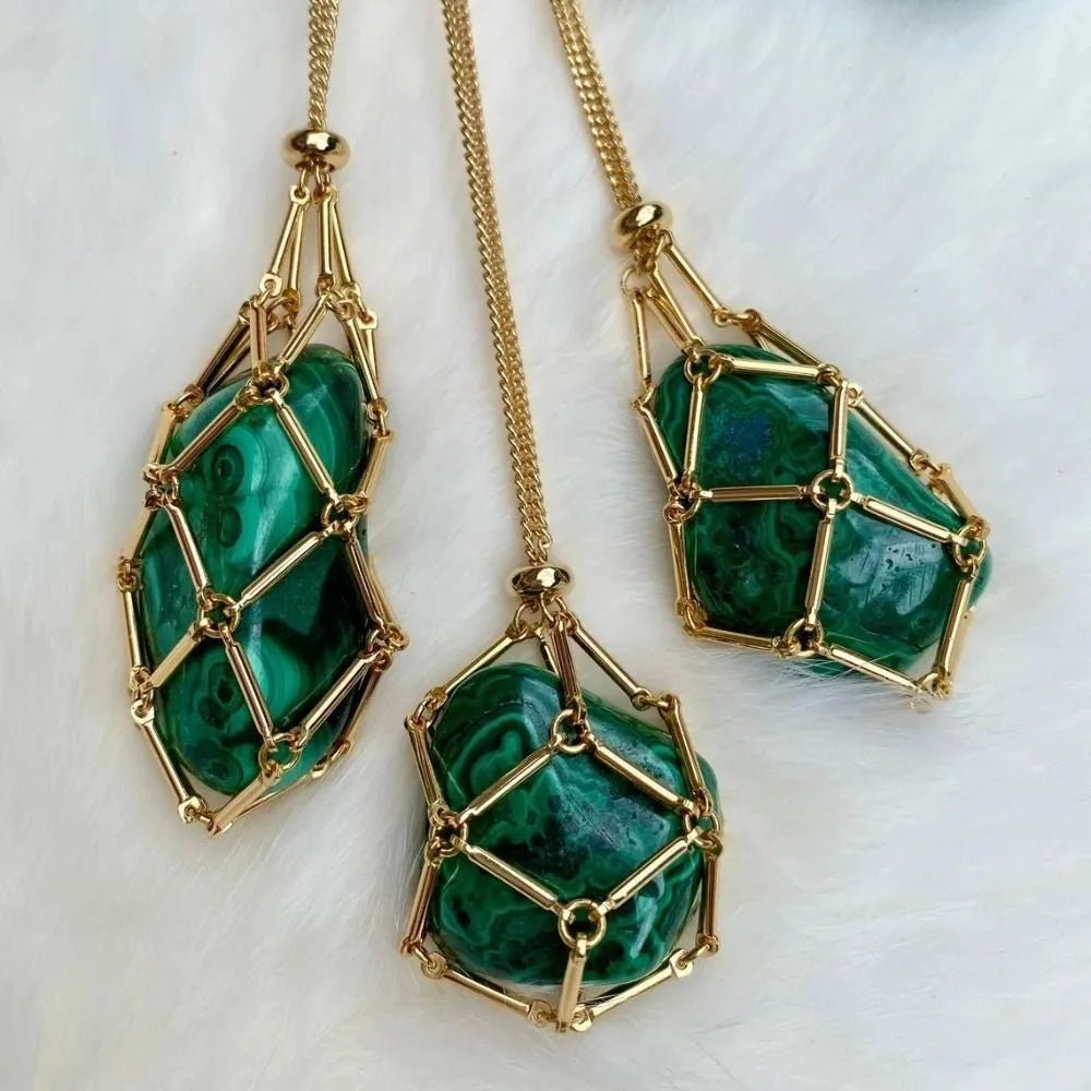Jovie Adjustable Stone Cage Necklace Product Image 07