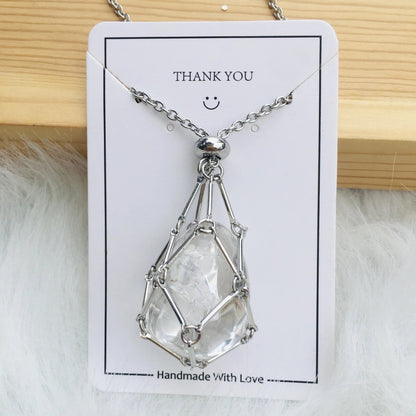 Jovie Adjustable Stone Cage Necklace Product Image 08