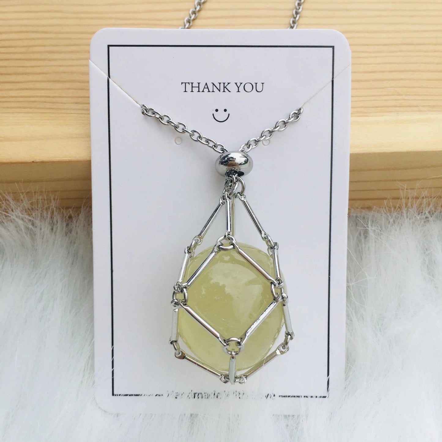 Jovie Adjustable Stone Cage Necklace Product Image 14