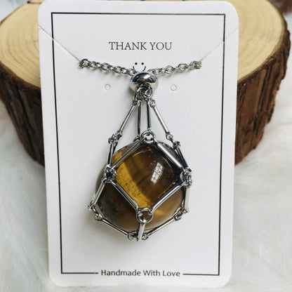 Jovie Adjustable Stone Cage Necklace Product Image 15