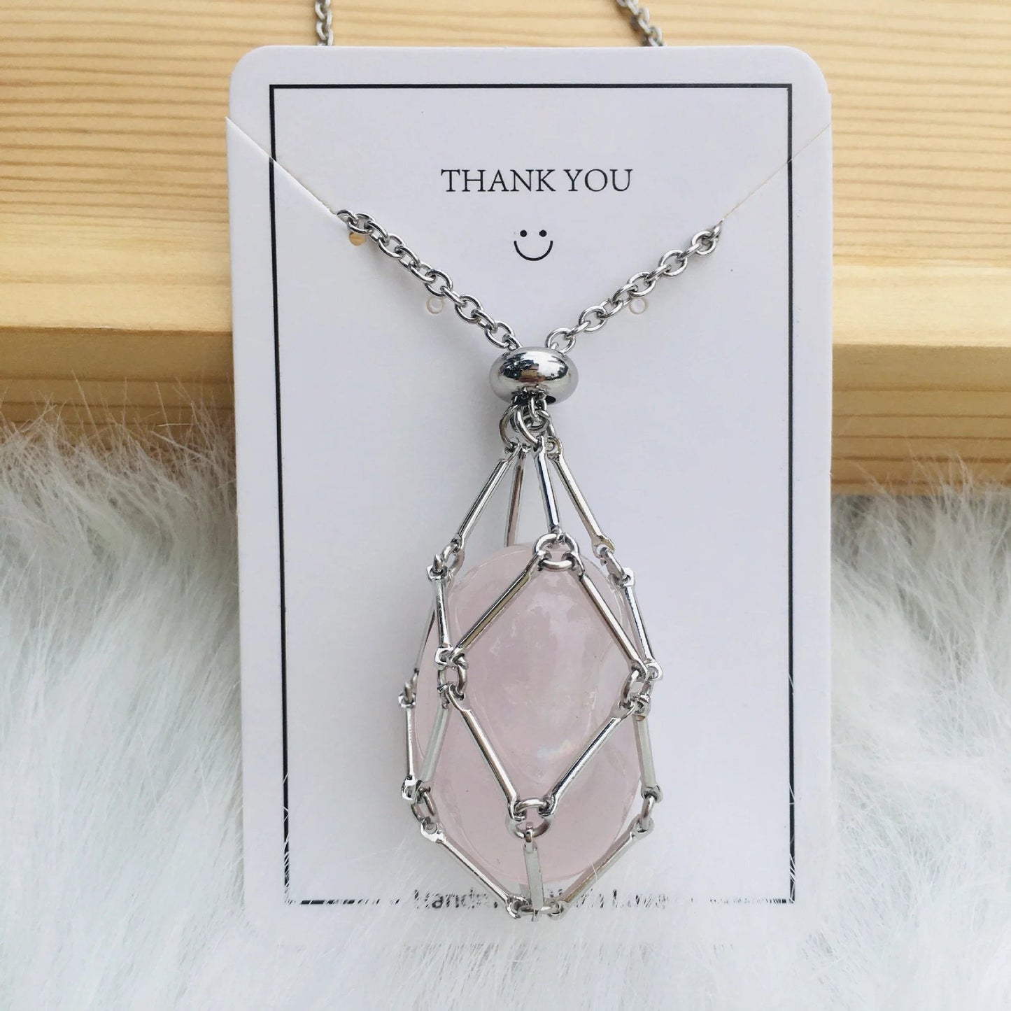 Jovie Adjustable Stone Cage Necklace Product Image 17