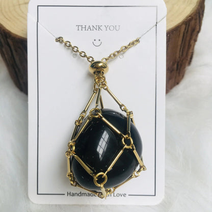 Jovie Adjustable Stone Cage Necklace Product Image 18