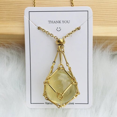 Jovie Adjustable Stone Cage Necklace Product Image 19