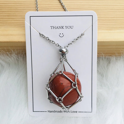 Jovie Adjustable Stone Cage Necklace Product Image 20
