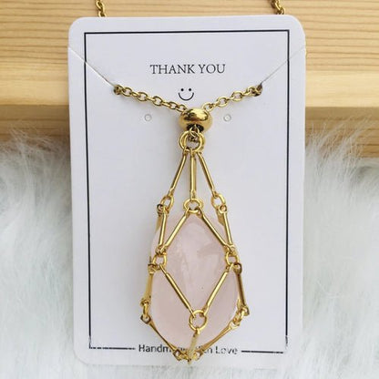 Jovie Adjustable Stone Cage Necklace Product Image 22