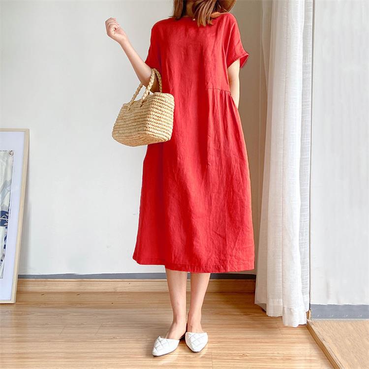 Juniper Linen Cotton Maxi Dress Product Image 06