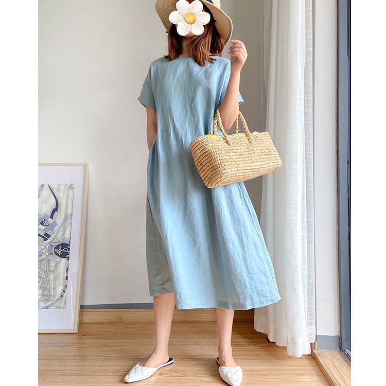 Juniper Linen Cotton Maxi Dress Product Image 07