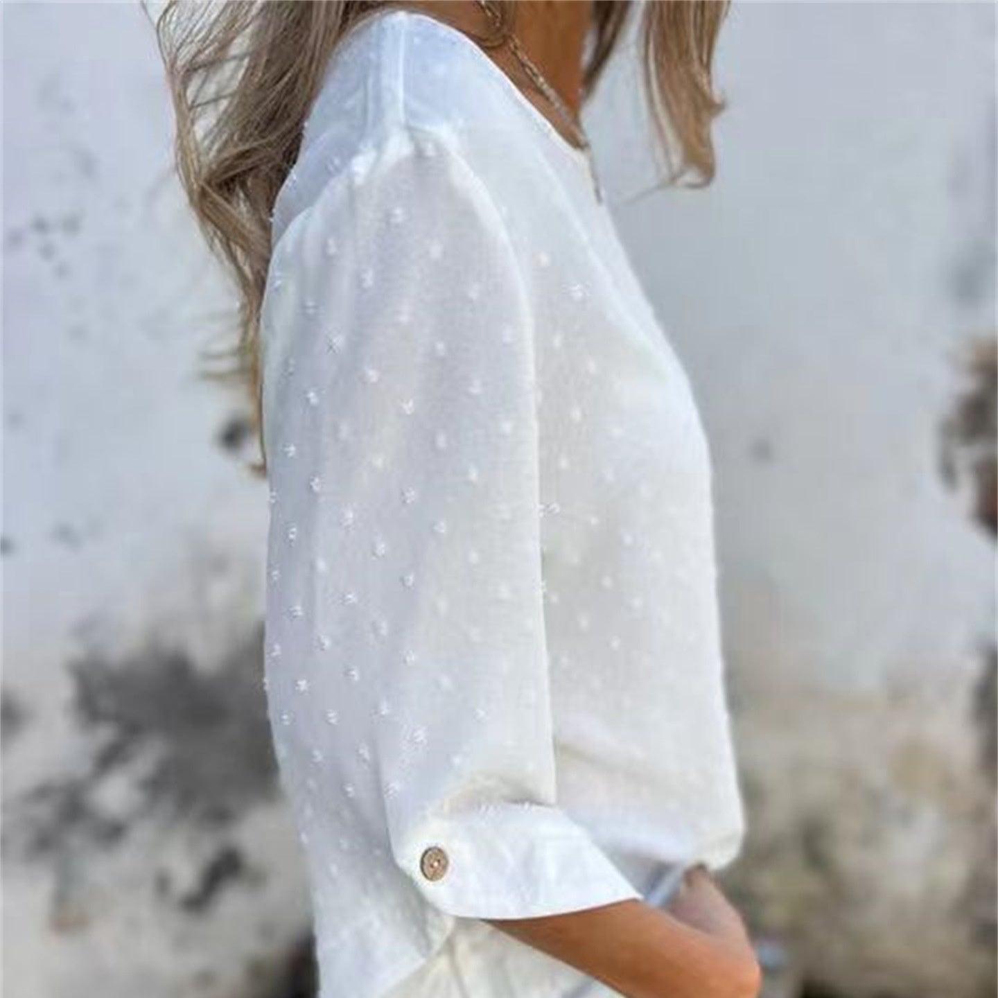Juniper Textured Round Neck Top Product Image 04