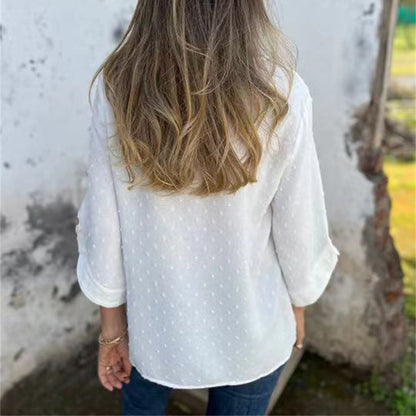 Juniper Textured Round Neck Top Product Image 05