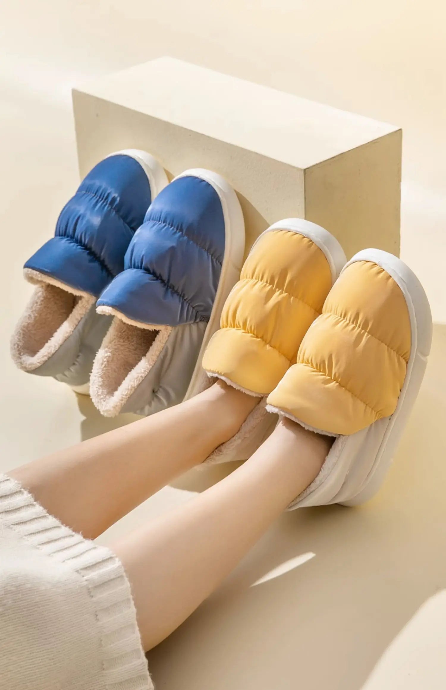 Juno Quilted Slip On Slippers Product Image 02