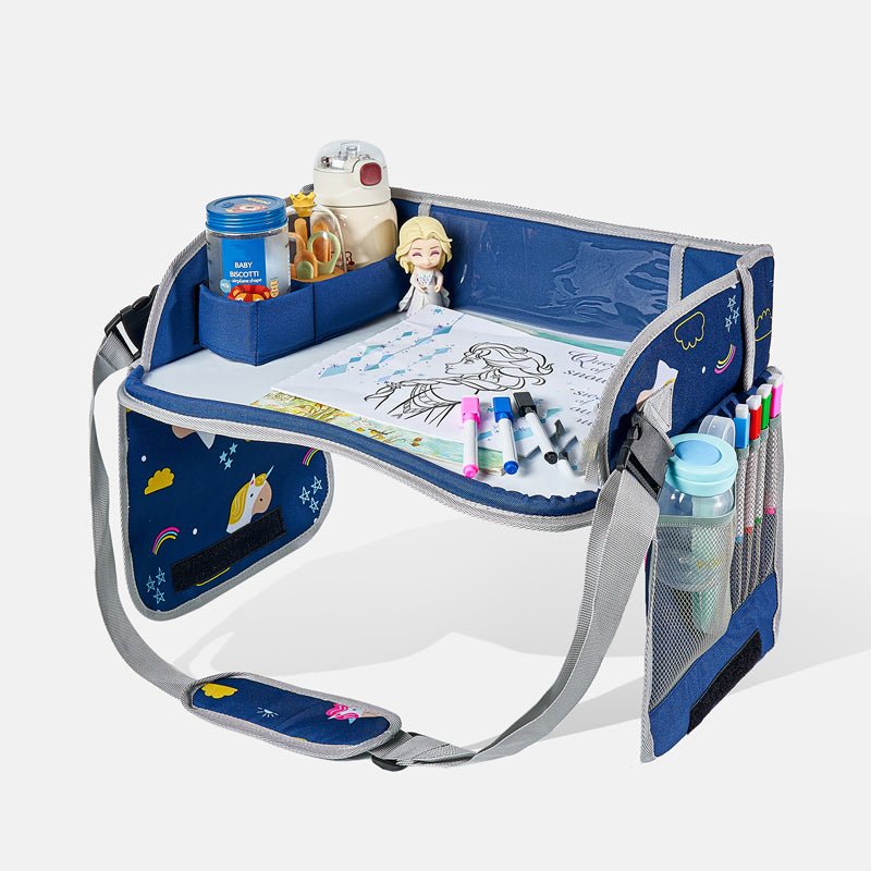 Kids Foldable Travel Activity Tray Erasable Surface Storage Product Image 10