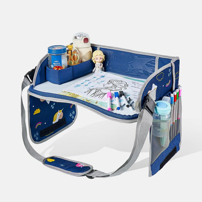 Kids Foldable Travel Activity Tray Erasable Surface Storage Product Image 10