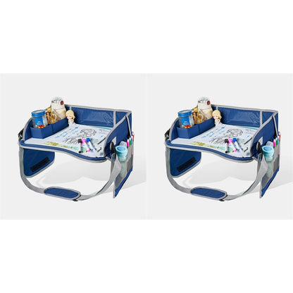 Kids Foldable Travel Activity Tray Erasable Surface Storage Product Image 12