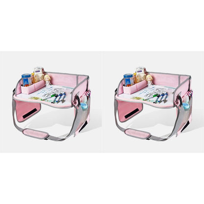 Kids Foldable Travel Activity Tray Erasable Surface Storage Product Image 13