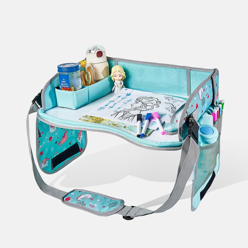 Kids Foldable Travel Activity Tray Erasable Surface Storage Product Image 16