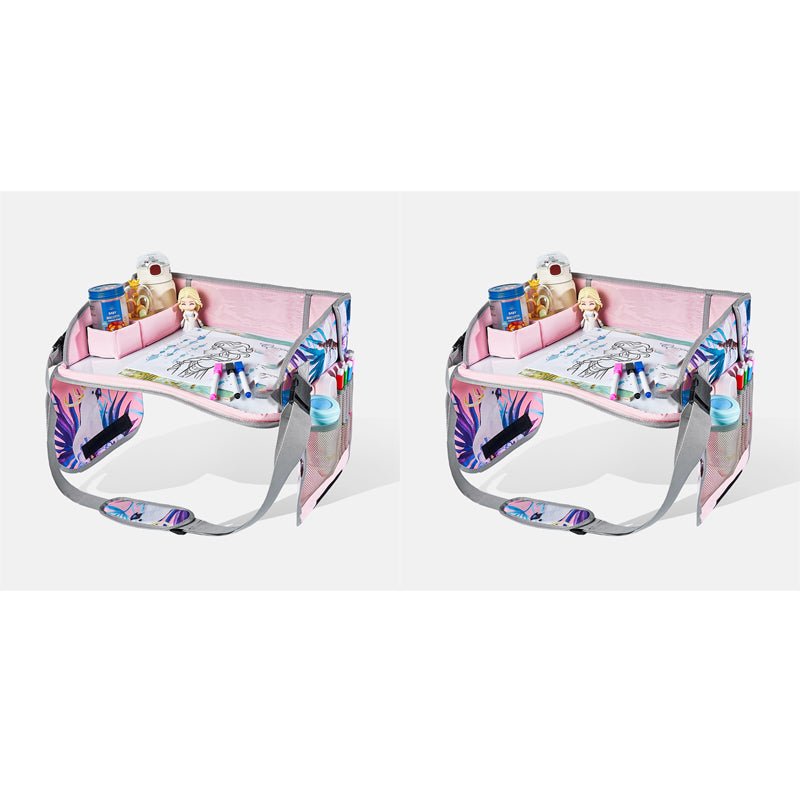 Kids Foldable Travel Activity Tray Erasable Surface Storage Product Image 17