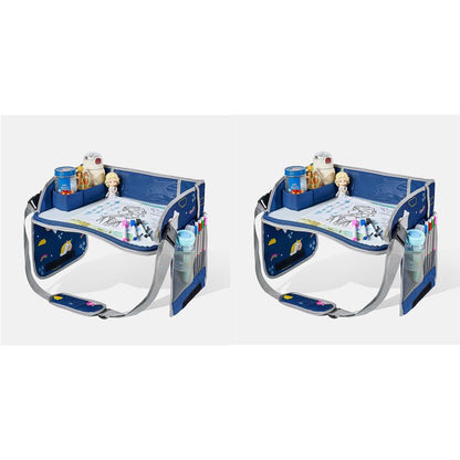 Kids Foldable Travel Activity Tray Erasable Surface Storage Product Image 18