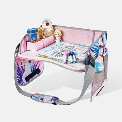 Kids Foldable Travel Activity Tray Erasable Surface Storage Product Image 19