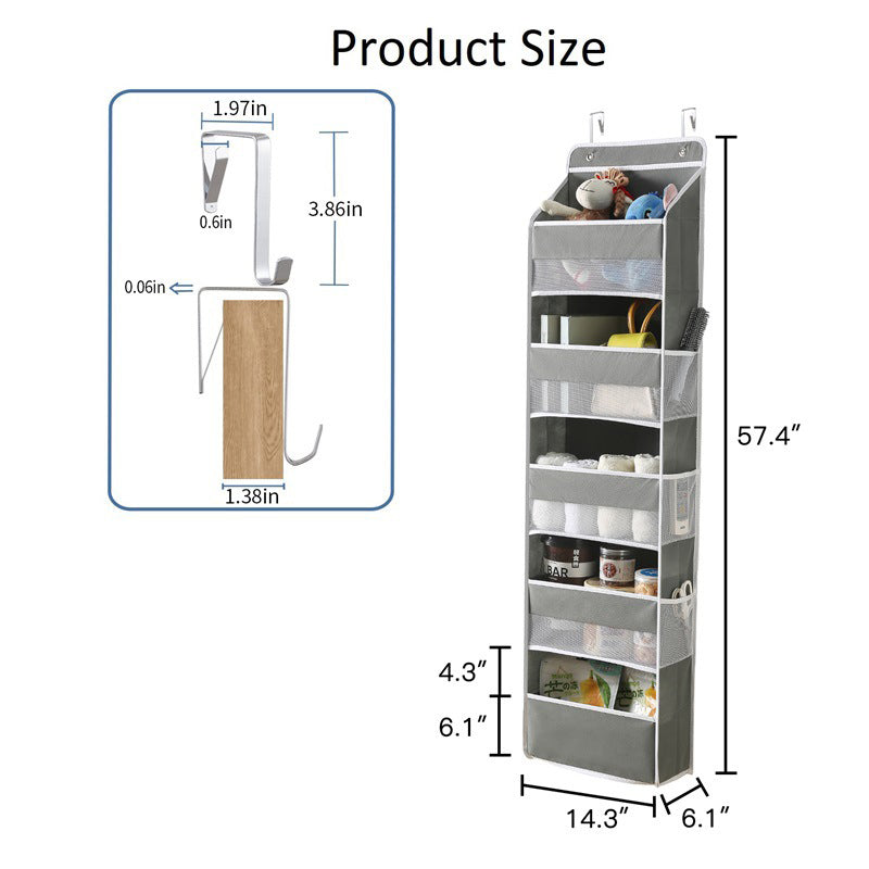 Large 5 Tier Hanging Closet Organizer Product Image 06