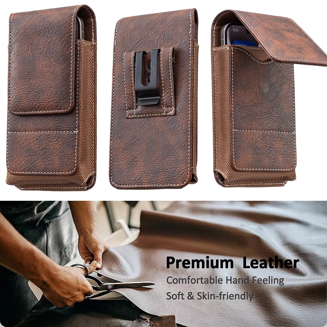 Leather Belt Phone Holster Product Image 02