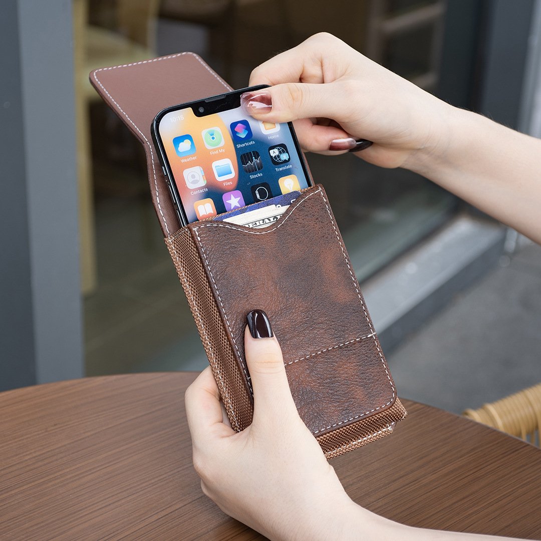 Leather Belt Phone Holster Product Image 03
