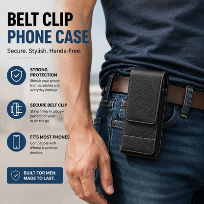 Leather Belt Phone Holster Product Image 04