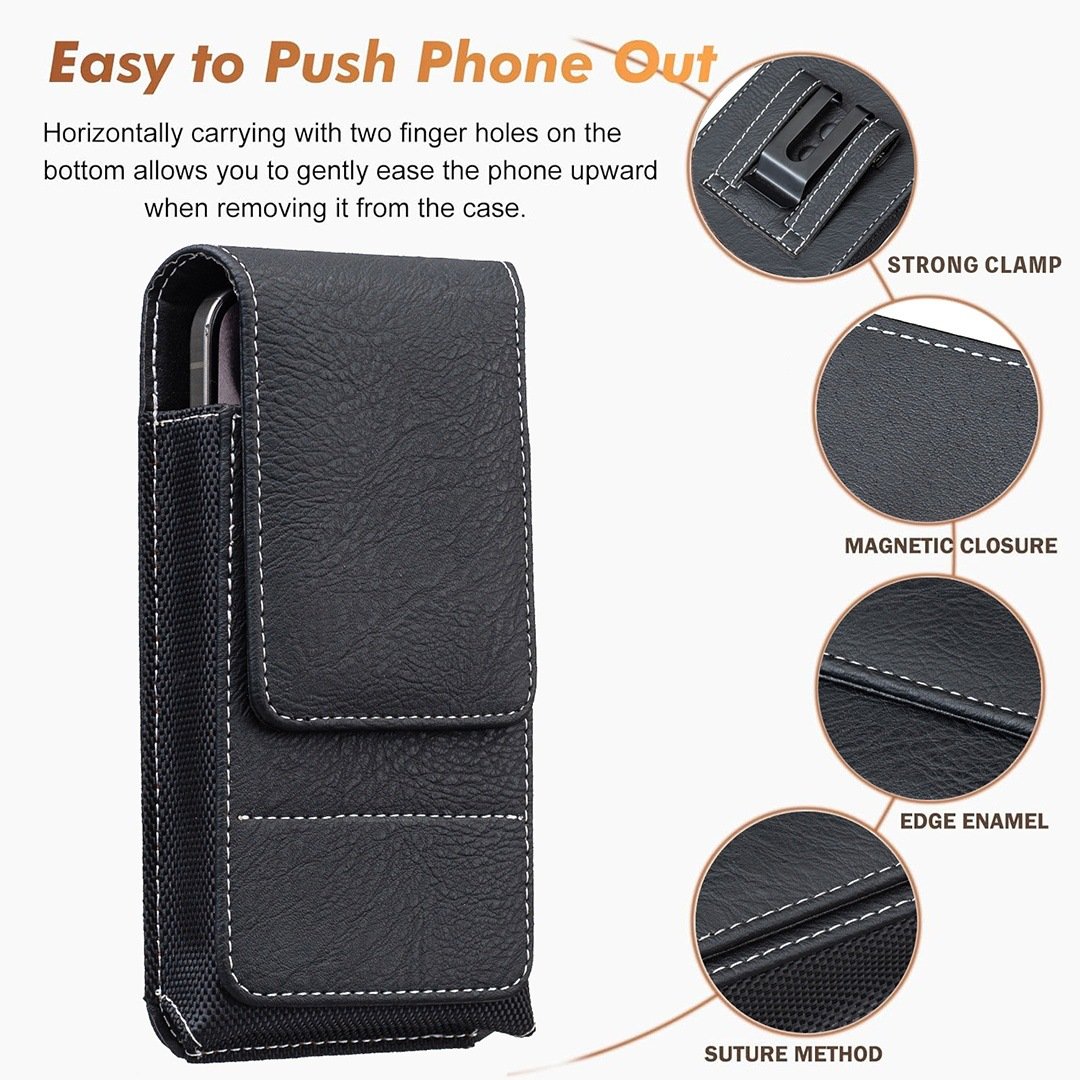 Leather Belt Phone Holster Product Image 07
