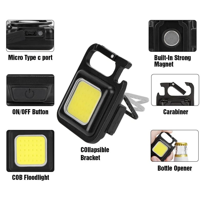 Ledgelite Rechargeable Magnetic Keychain Light Product Image 06