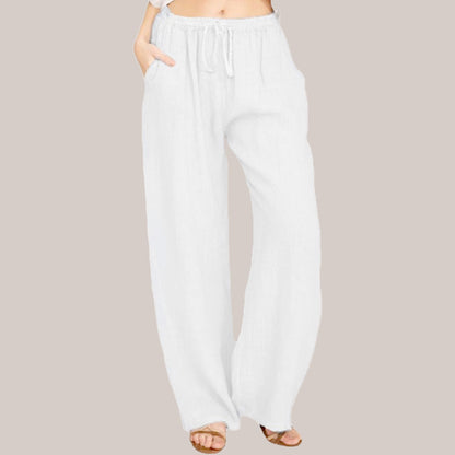 Liora Cotton Linen Wide Leg Pants Product Image 05