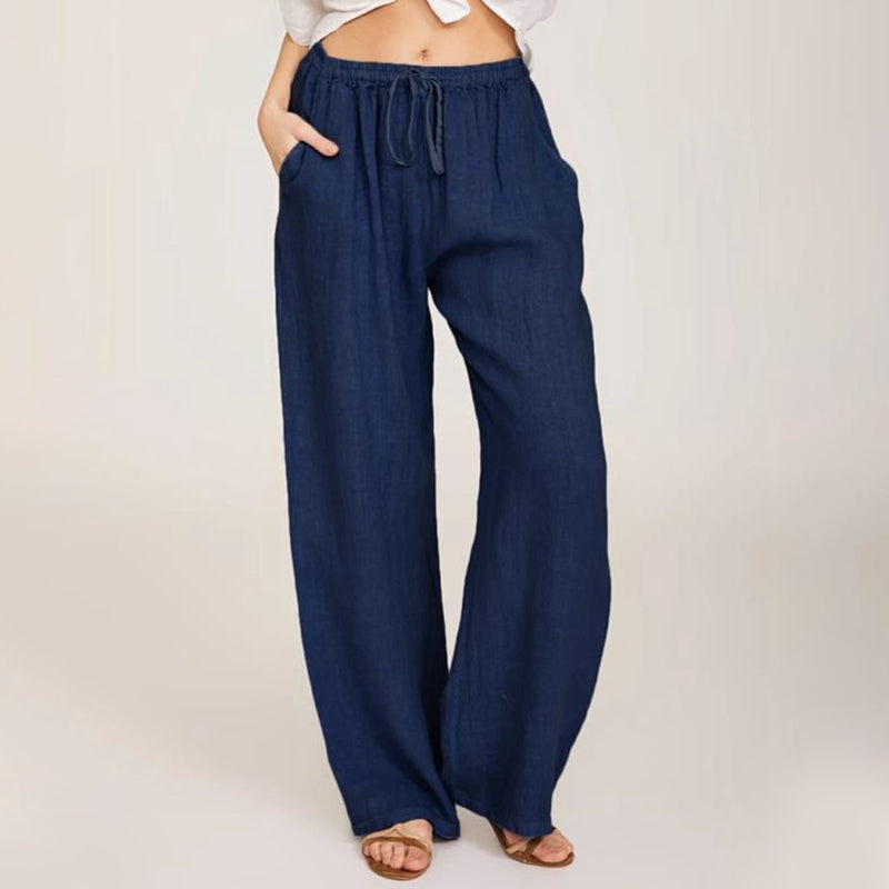Liora Cotton Linen Wide Leg Pants Product Image 06