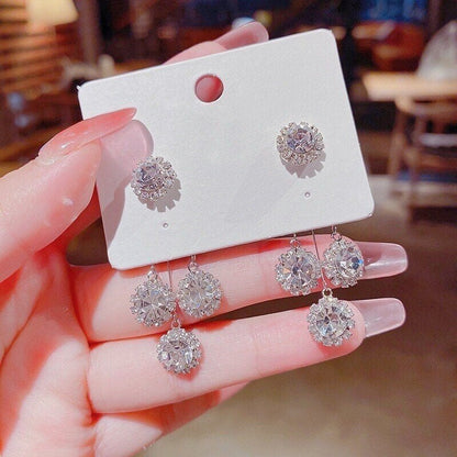 Lumin Bloom Zirconia Hypoallergenic Earrings Product Image 03