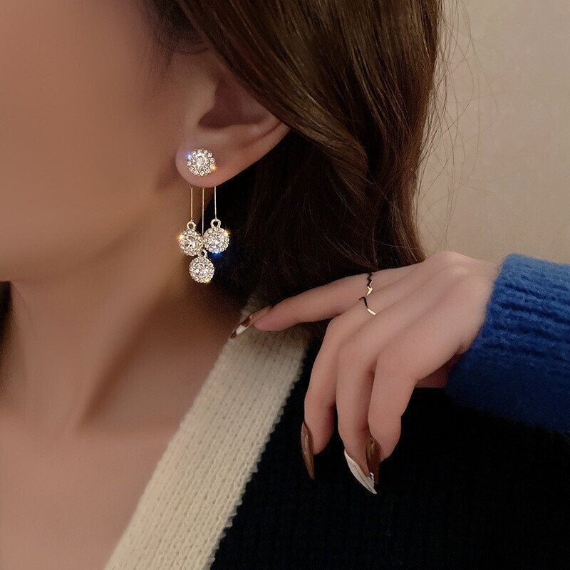 Lumin Bloom Zirconia Hypoallergenic Earrings Product Image 06