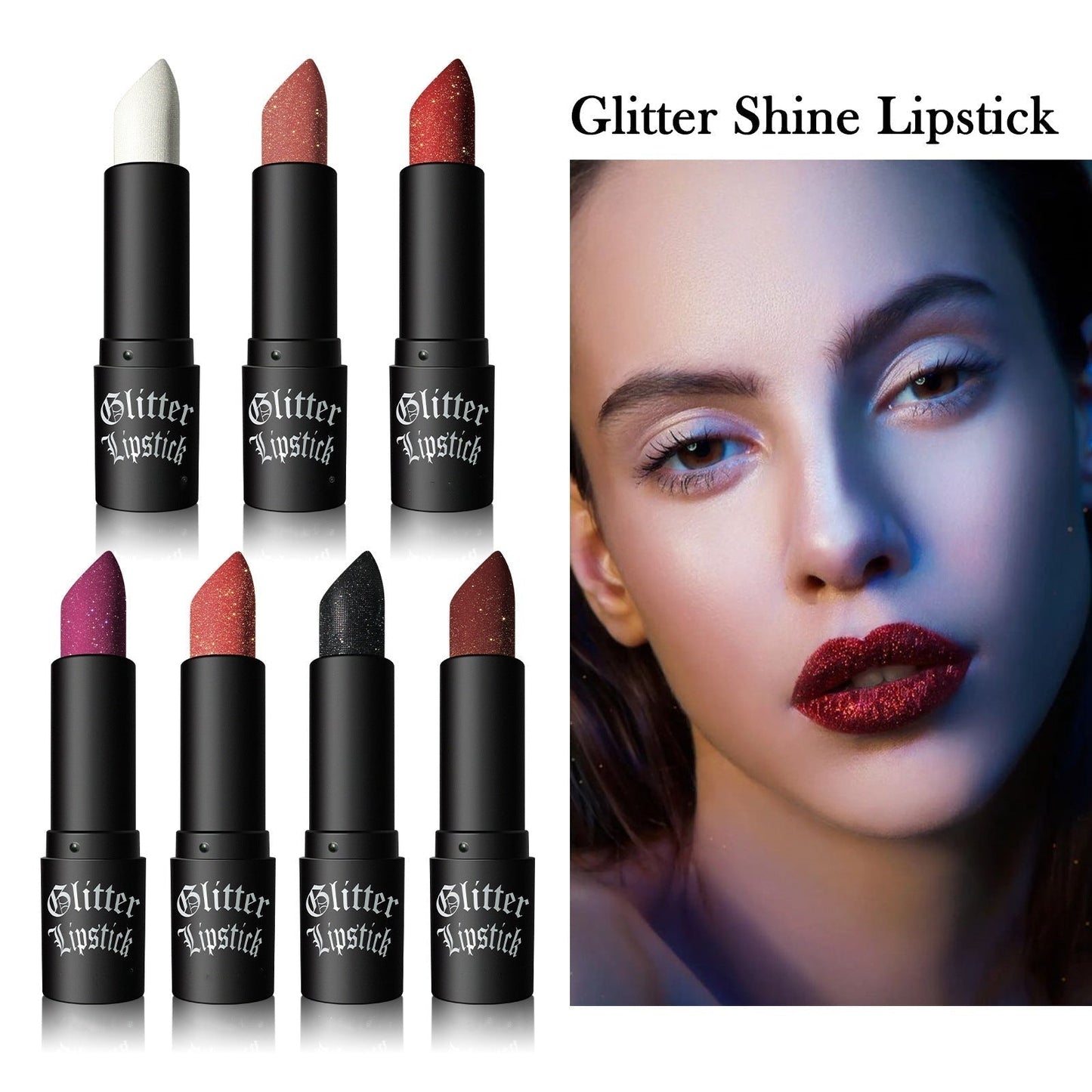 Lunara Matte Waterproof Sparkle Lipstick Product Image 14