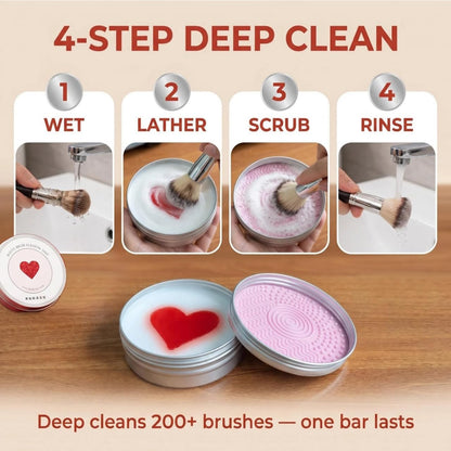 Makeup Brush Cleaning Soap Silicone Scrubber Product Image 03