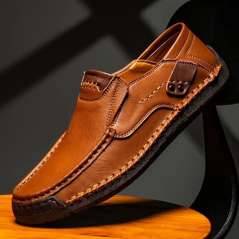 Marden Easy Fit Leather Slip On Shoes Product Image 02