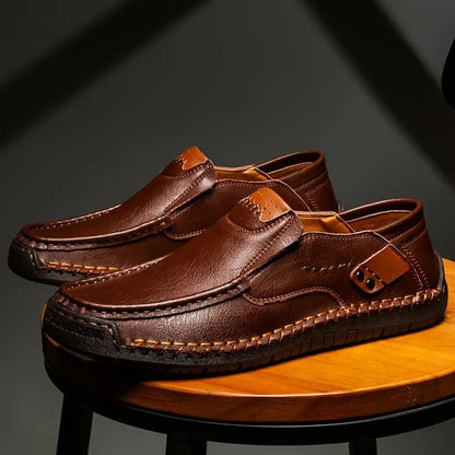 Marden Easy Fit Leather Slip On Shoes Product Image 04