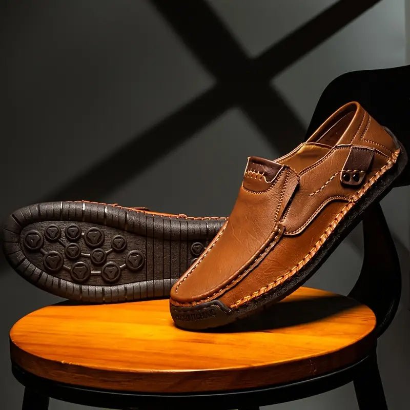 Marden Easy Fit Leather Slip On Shoes Product Image 05
