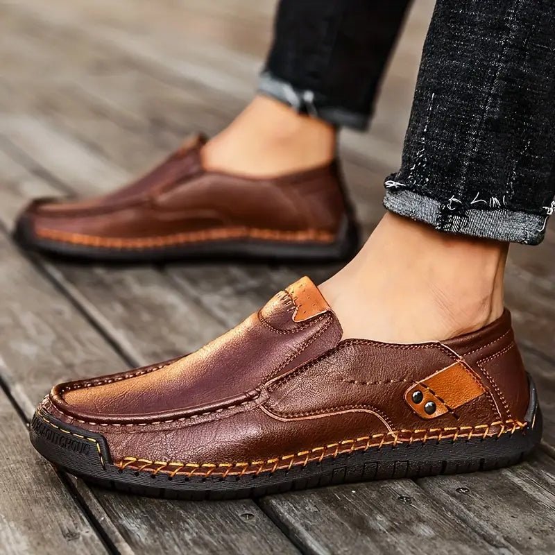Marden Easy Fit Leather Slip On Shoes Product Image 06